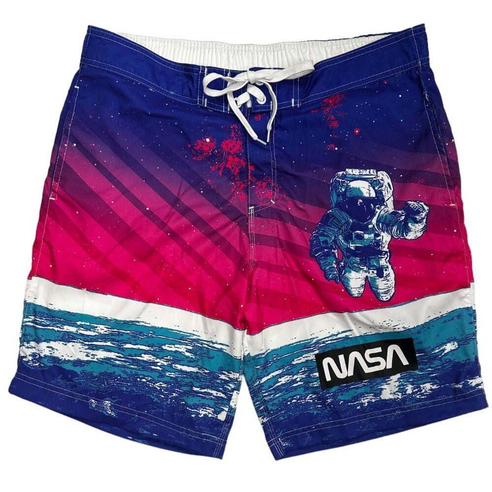 Buzz Aldrin Moon Man Swim Trunks (XL)